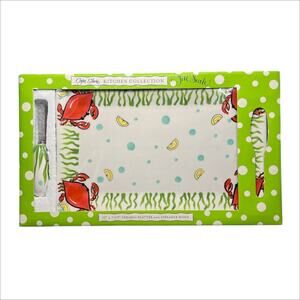 New in Box Cape Shore Kitchen Collection by Jill Seale Crab Platter and Spreader